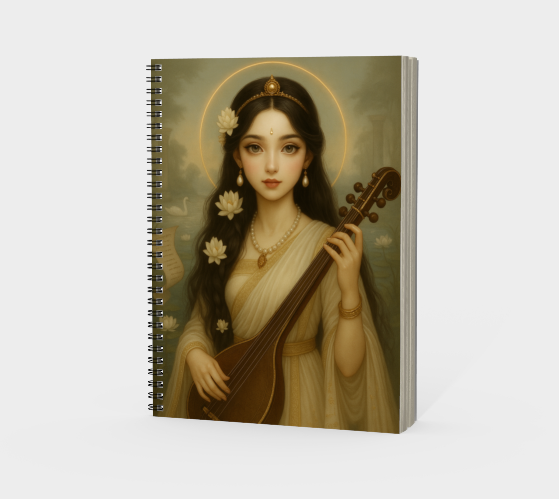 Saraswati & Lakshmi Spiral Notebook