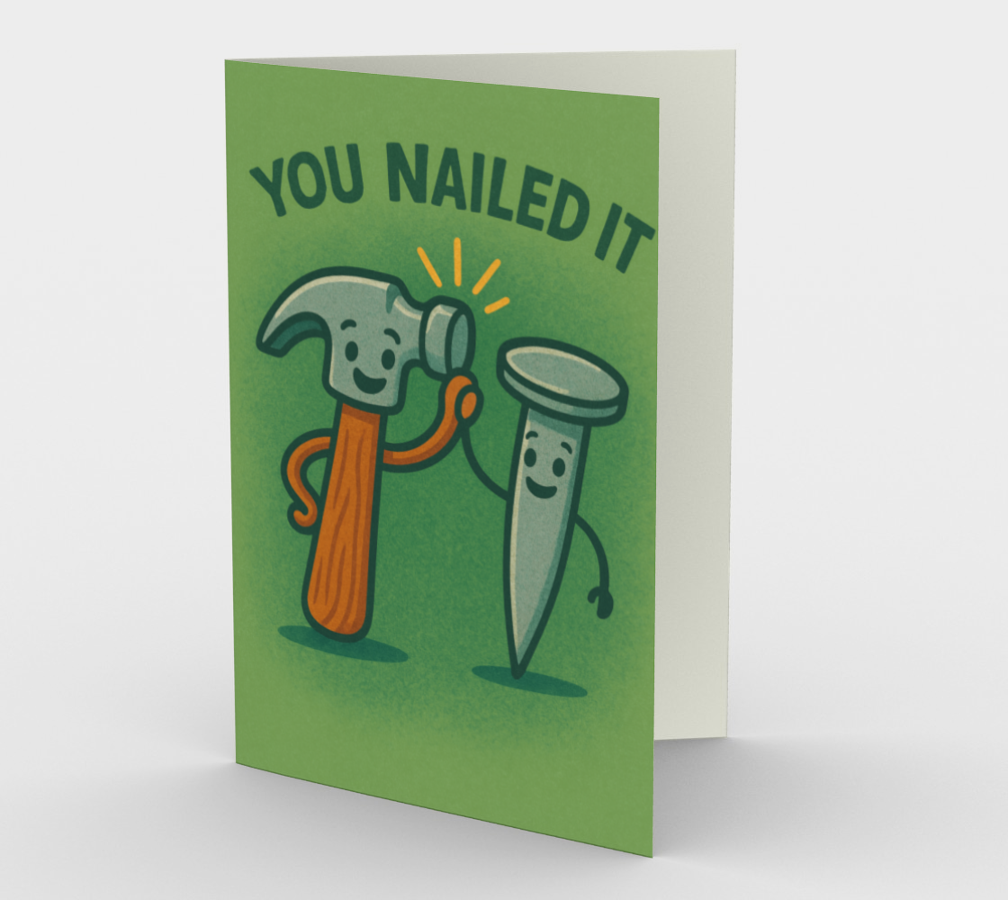 You nailed it! Stationery Cards (3-Pack)