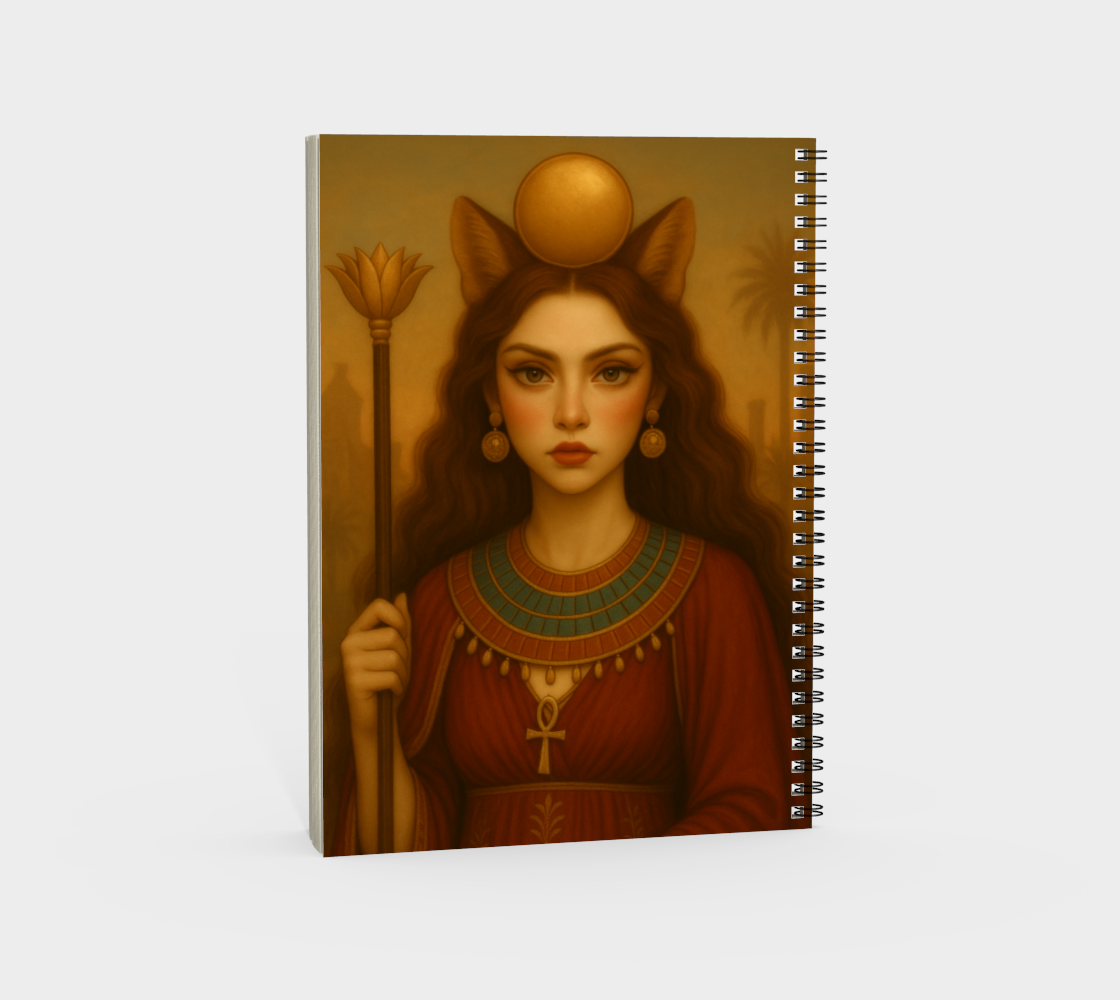 Bastet & Sekhmet Spiral Notebook