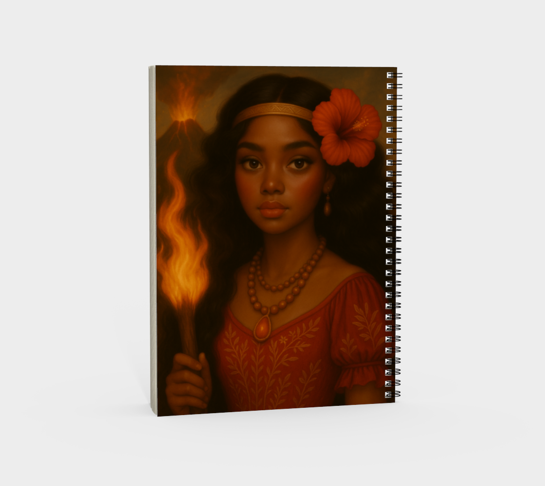 Hiʻiaka & Pele Spiral Notebook