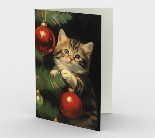 Kitten Ornaments Holiday Card (3-Pack)