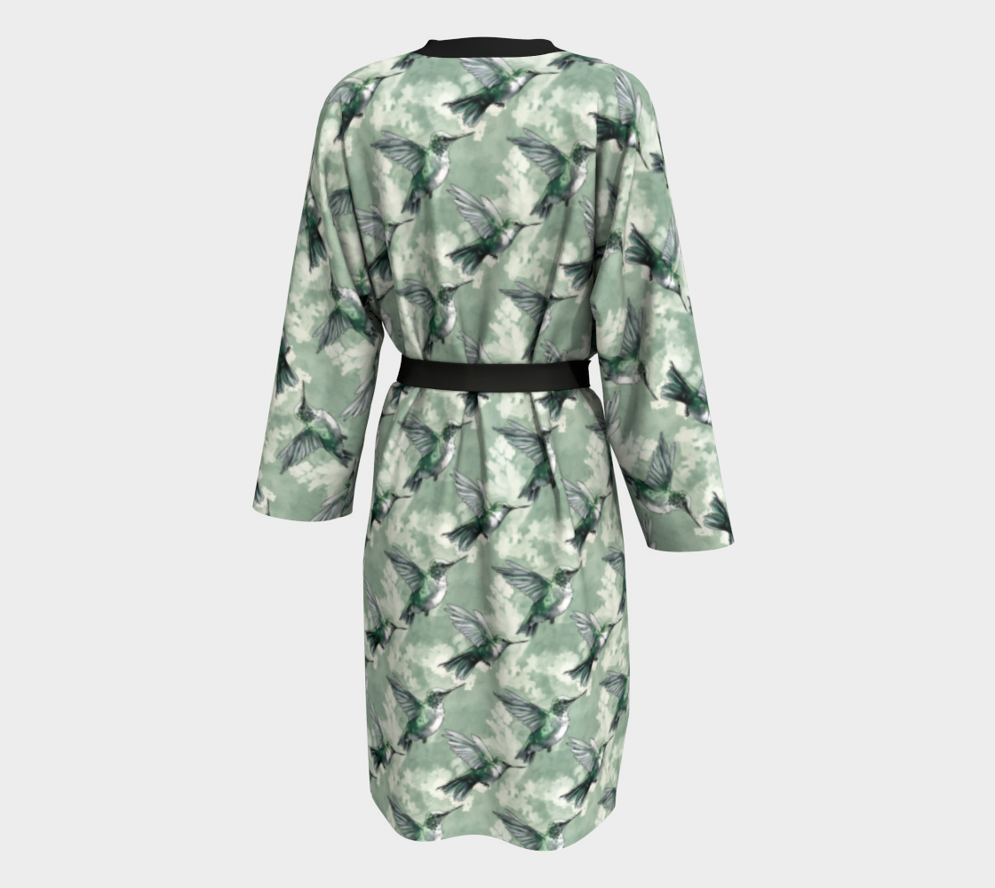 Hummingbird Haven Peignoir Robe