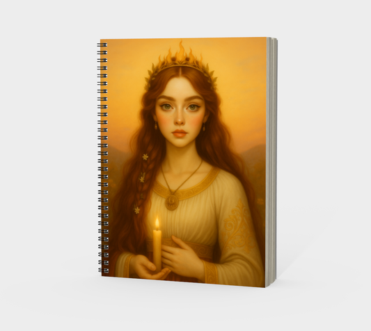 Brigid & The Morrigan Spiral Notebook