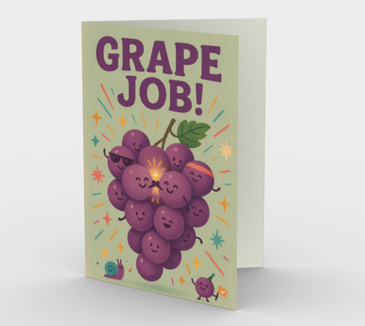 Grape job! Stationery Cards (3-Pack)