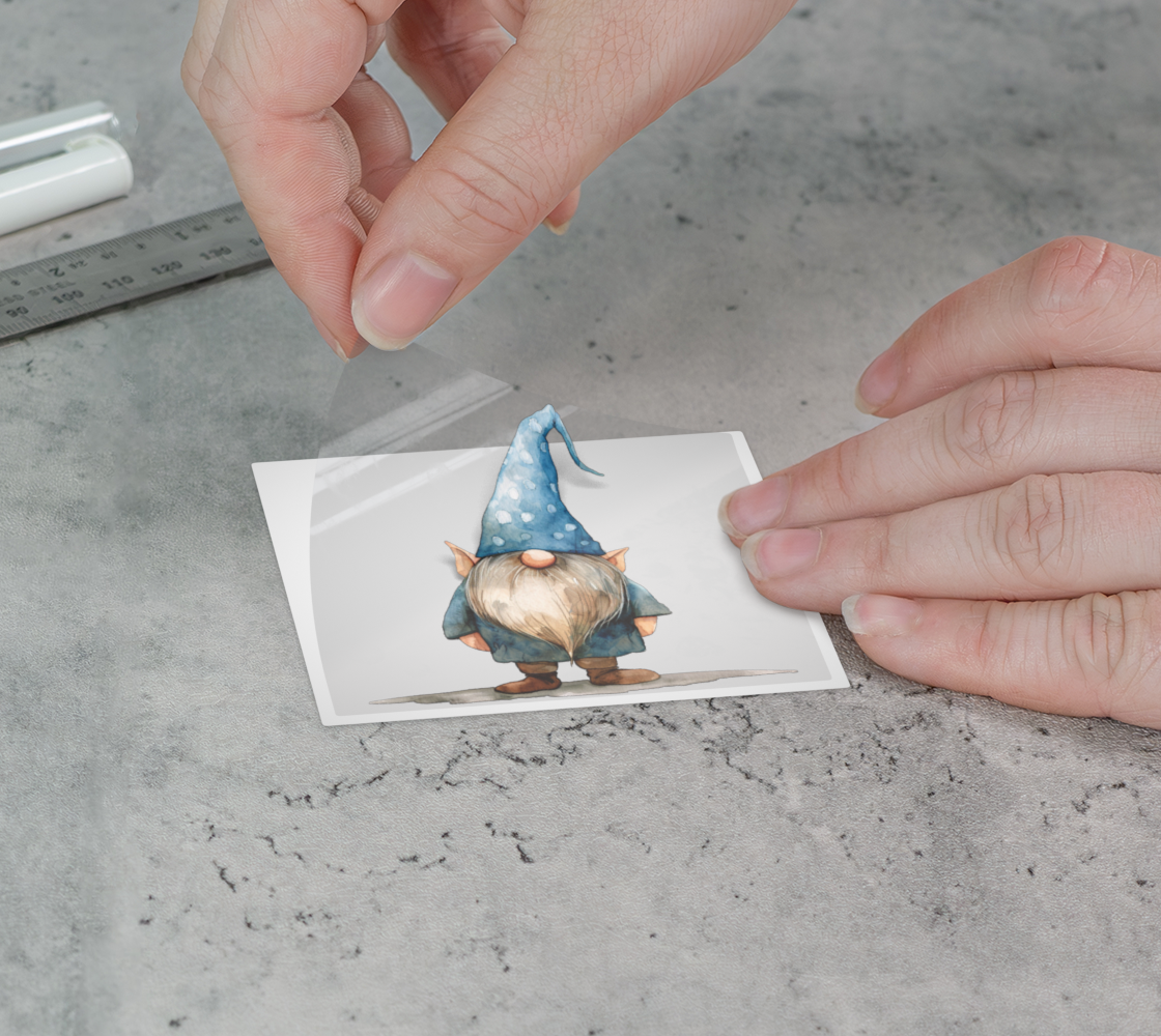 Nightcap Gnome Permanent Sticker