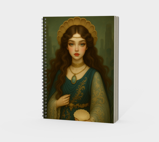 Aphrodite & Nike Spiral Notebook
