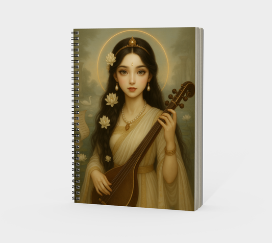 Saraswati & Lakshmi Spiral Notebook