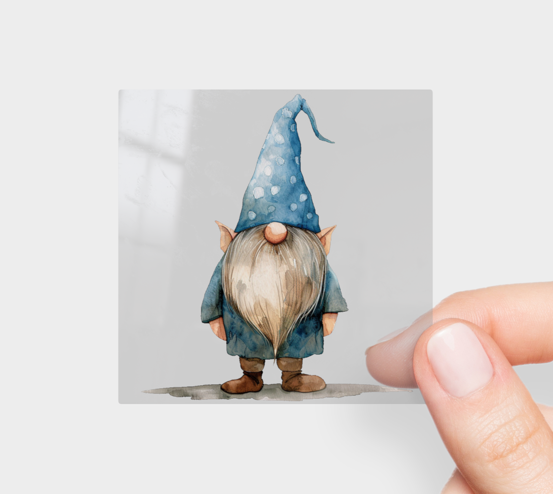 Nightcap Gnome Permanent Sticker