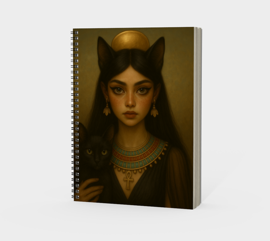Bastet & Sekhmet Spiral Notebook