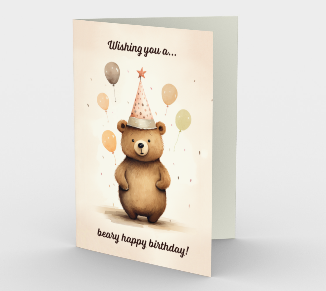 Beary Birthday Card (3-Pack)