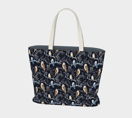 Nocturnal Whispers Large Tote Bag