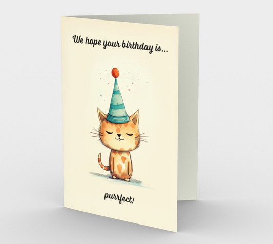 Purrfect Birthday Card (3-Pack)