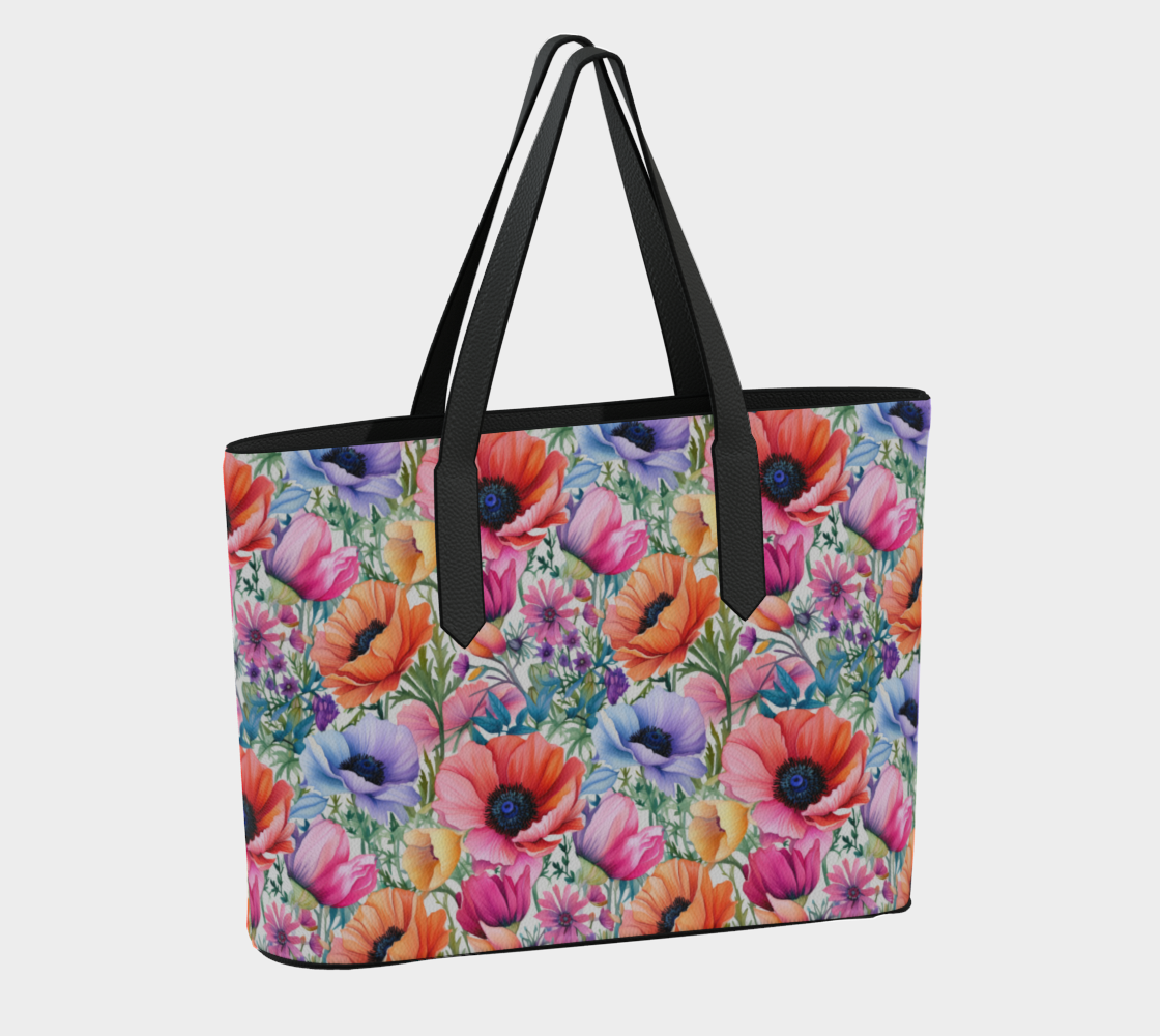 Poppy Harmony Vegan Leather Tote Bag