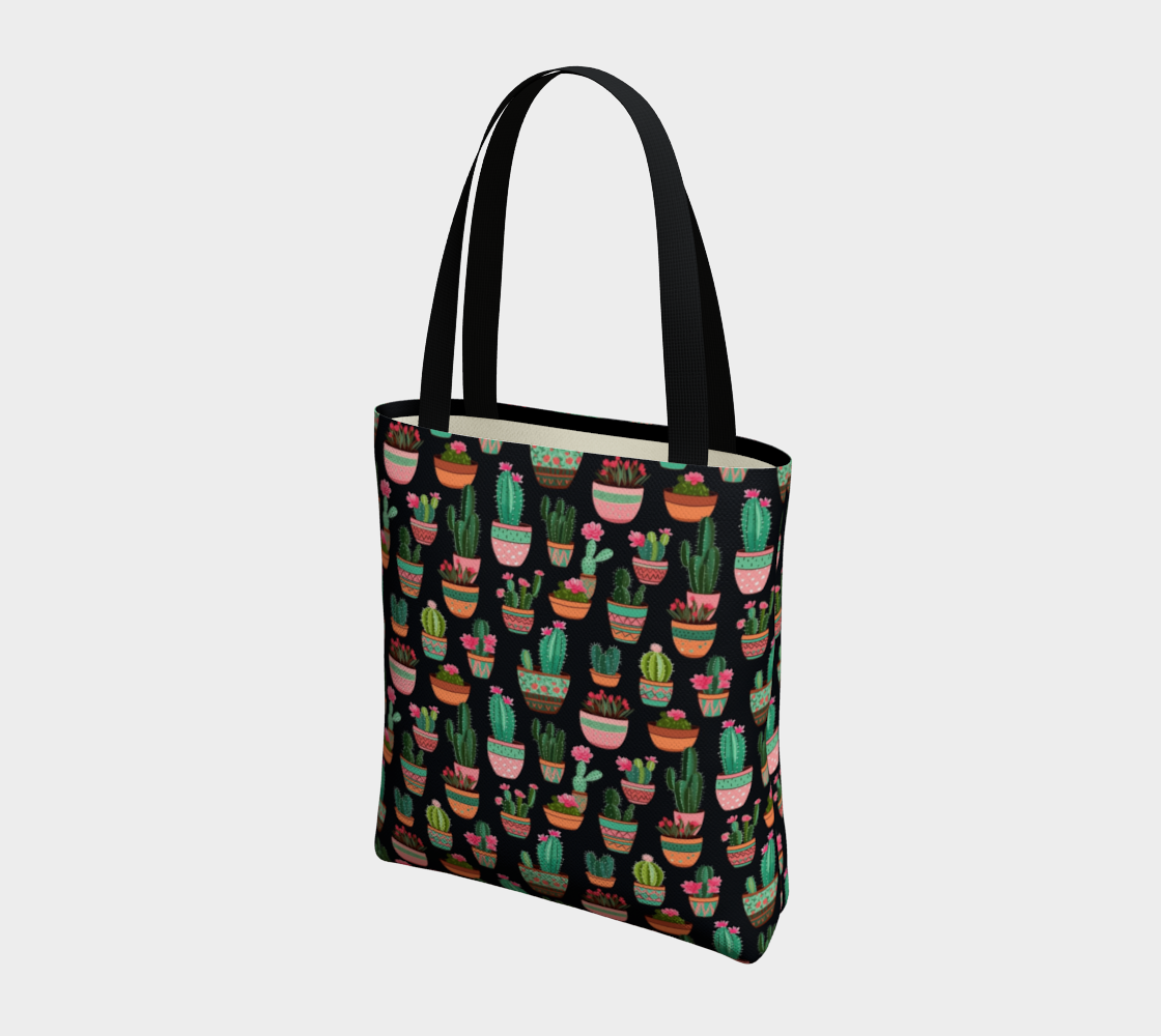 Cactus collection tote bag