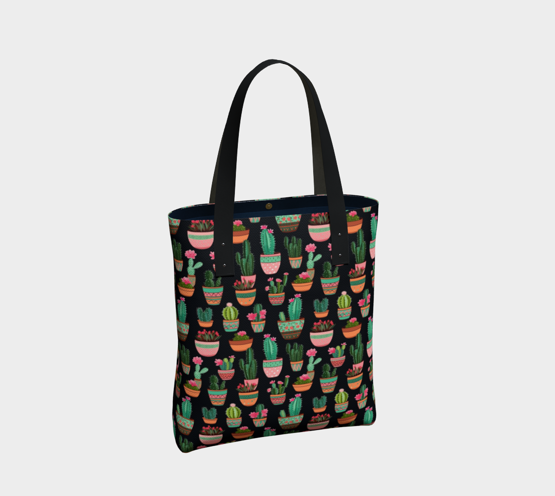 Cactus collection tote bag