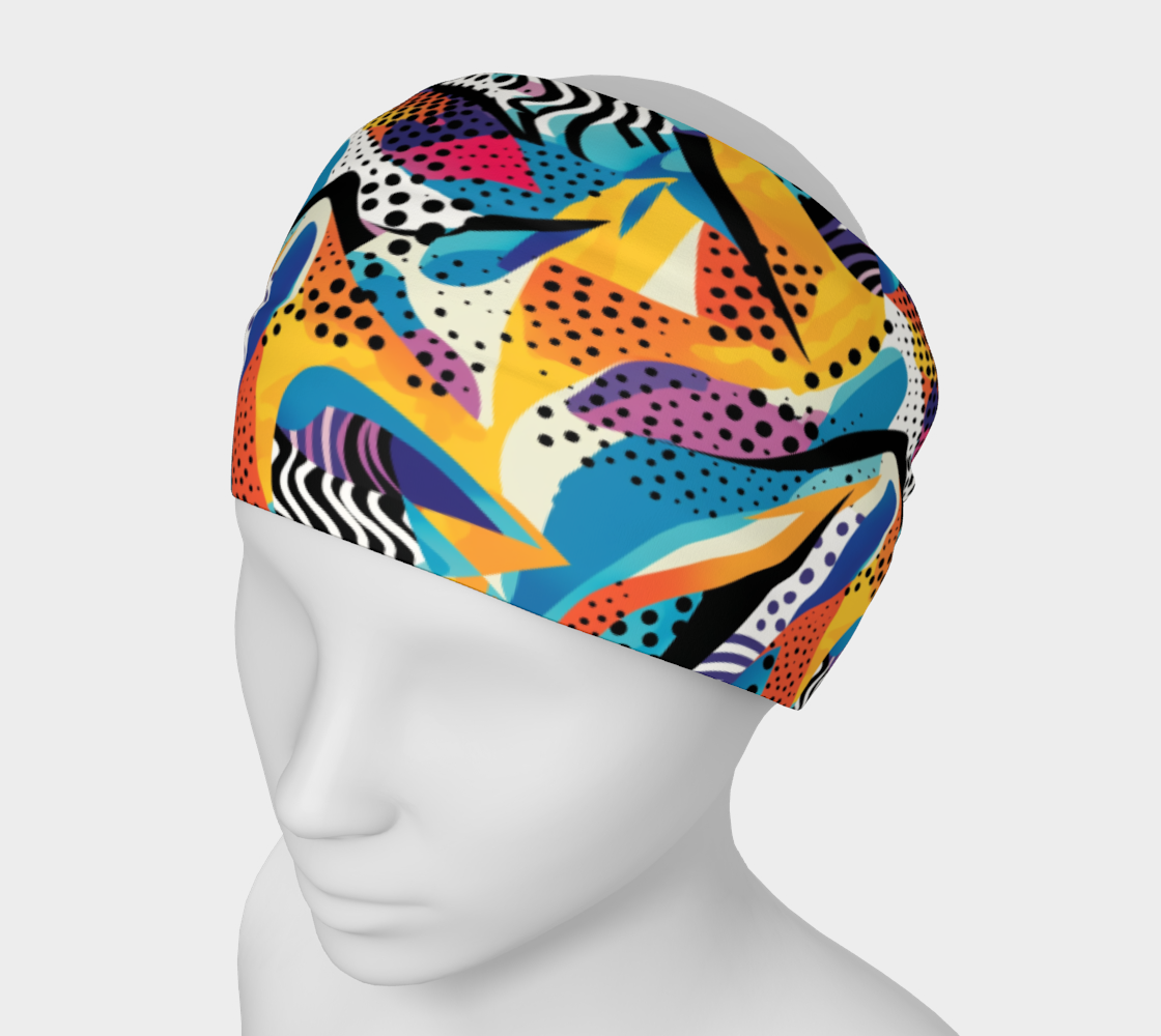 Graffiti Zebra Mosaic Headband