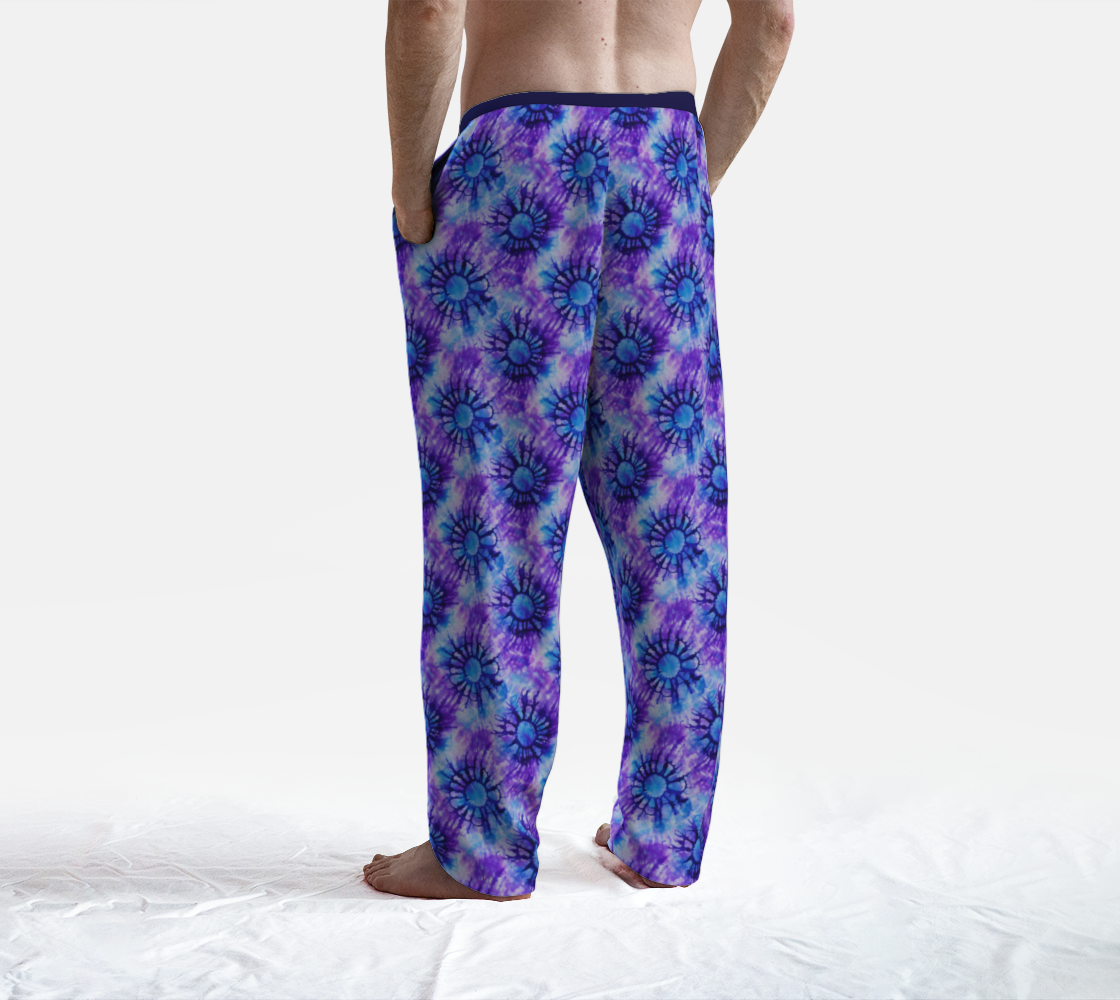 Purple Indigo Tie Dye Lounge Pants
