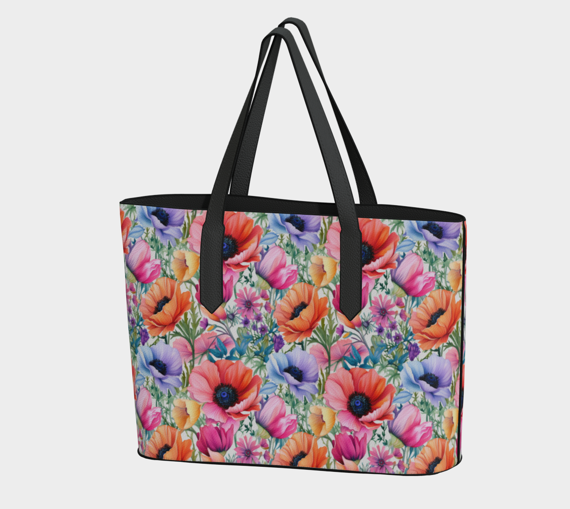 Poppy Harmony Vegan Leather Tote Bag