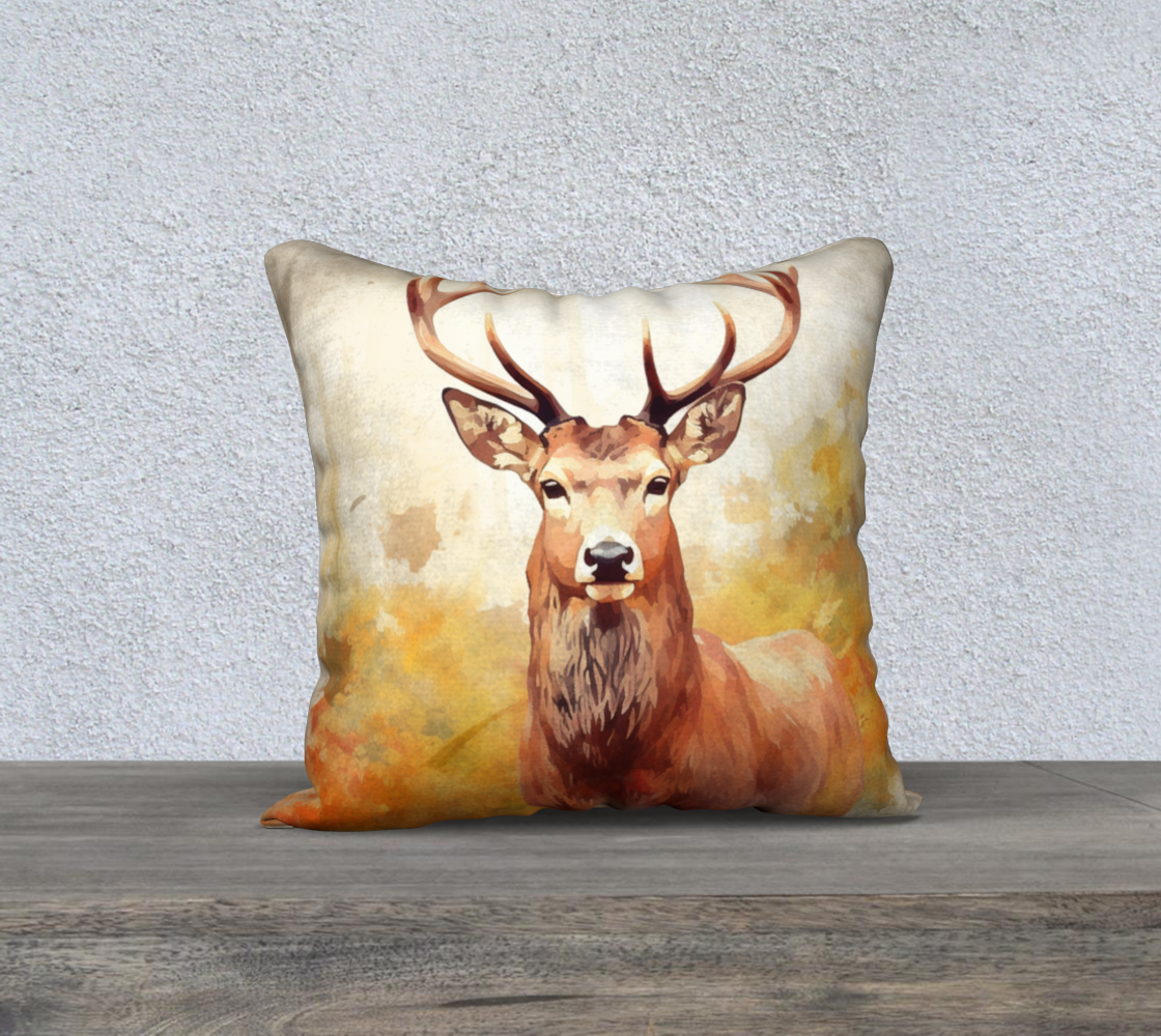 Majestic Deer Throw Pillow Cover
