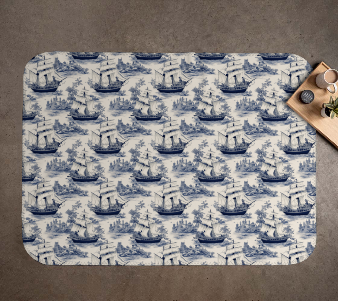 Ahoy De Jouy Blanket