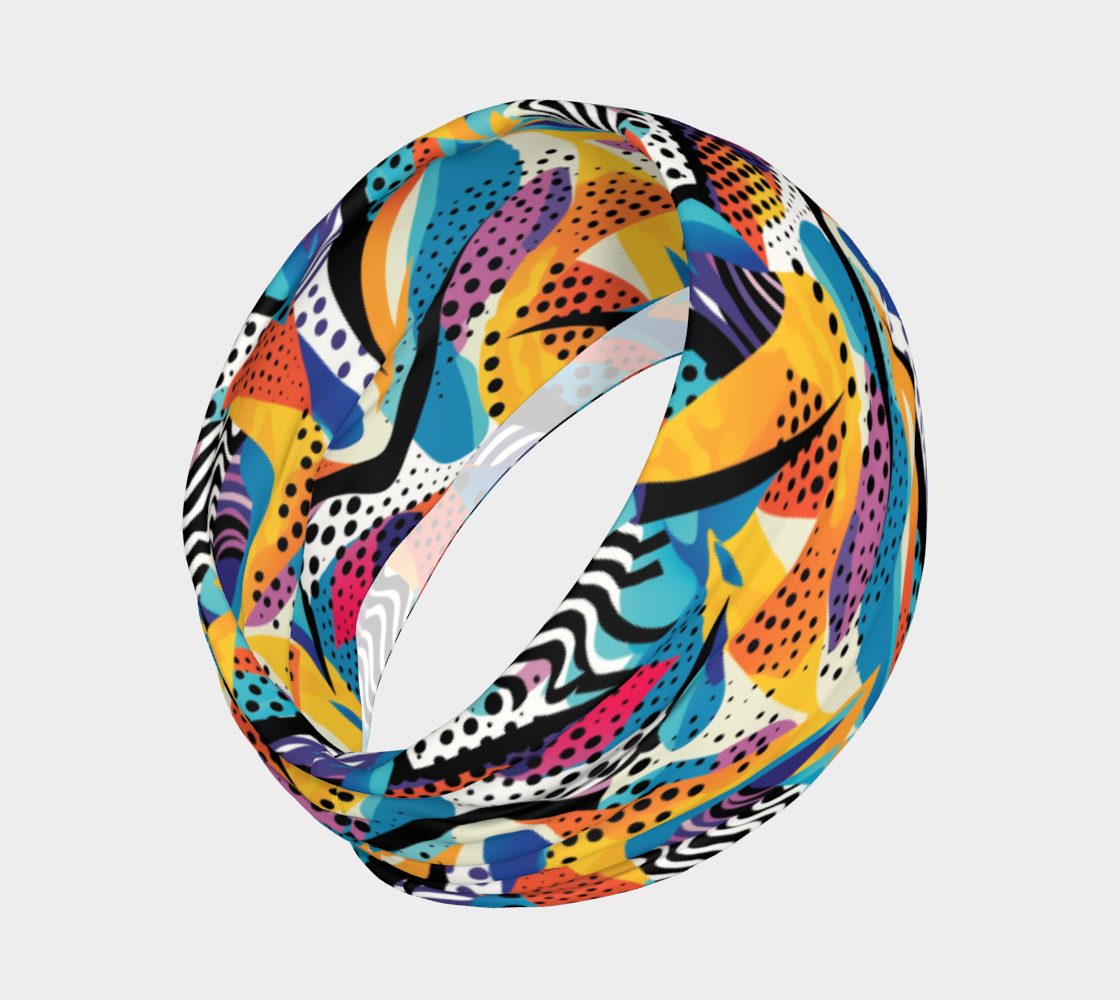 Graffiti Zebra Mosaic Headband